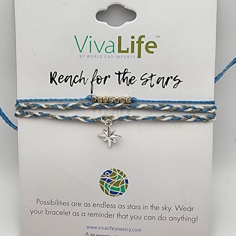 NWT Viva Life Reach foe the Stars Bracelet